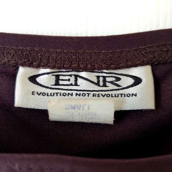 Evolution Not Revolution 90's Vintage High Waisted Side Slit Knee Length Skirt S - Picture 3 of 10